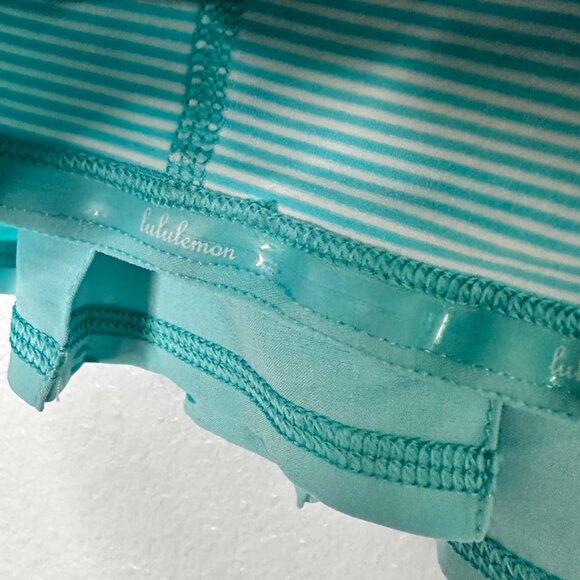 Lululemon Pace Setter Skirt Blue Dot Ruffle 10 - Picture 3 of 7
